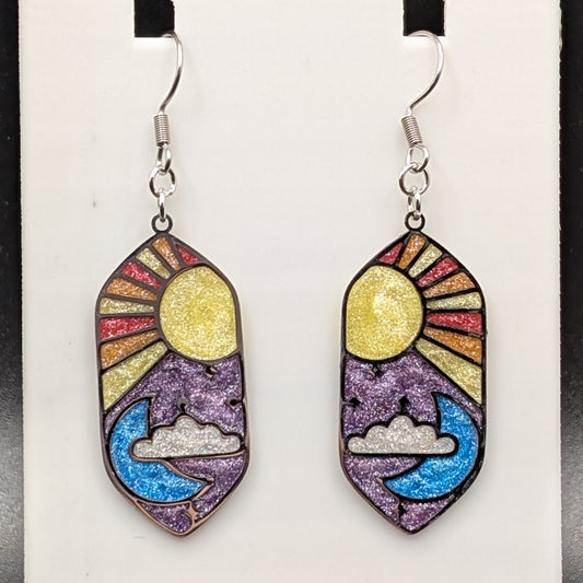 Sun and Moon Earrings