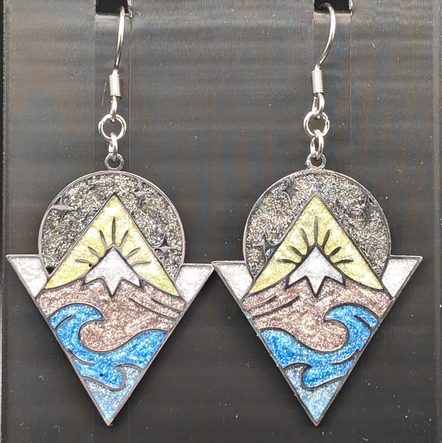 Mountain and Ocean Earrings