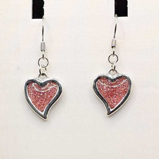 Silver Heart Earrings