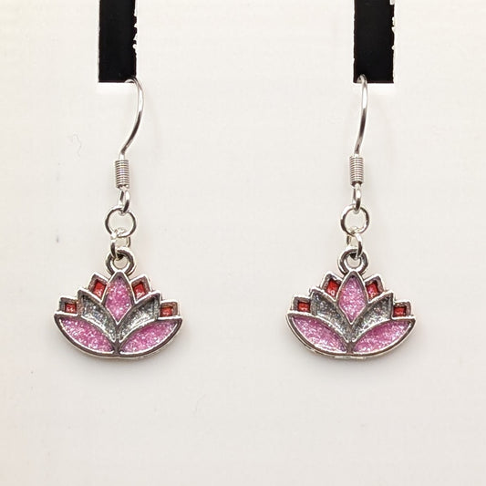 Small Lotus Earrings