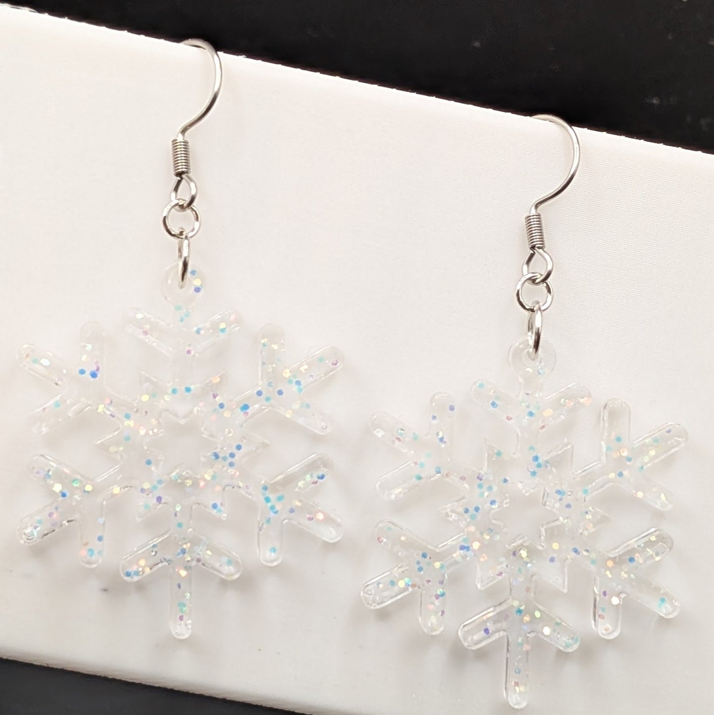Sparkly Snowflake Earrings