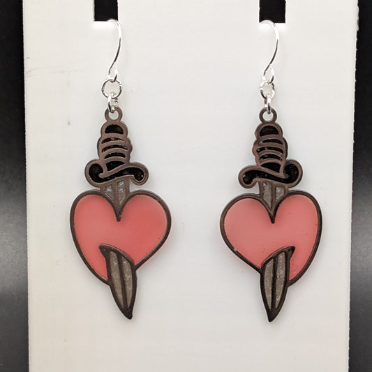 Knife Through the Heart earrings