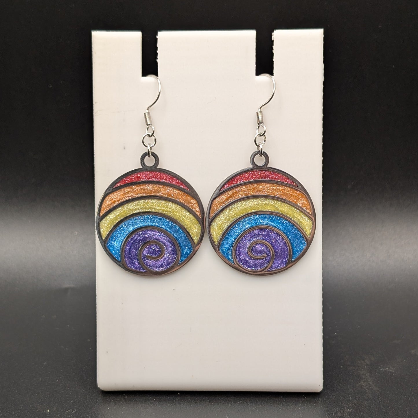Rainbow sparkle Earrings