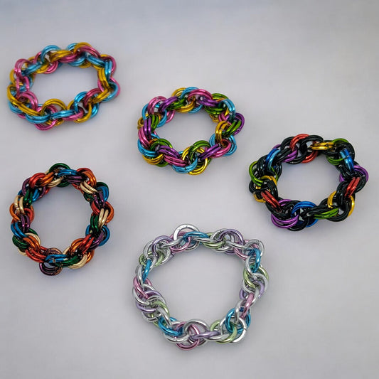 Chainmail Fidget Ring - Handmade