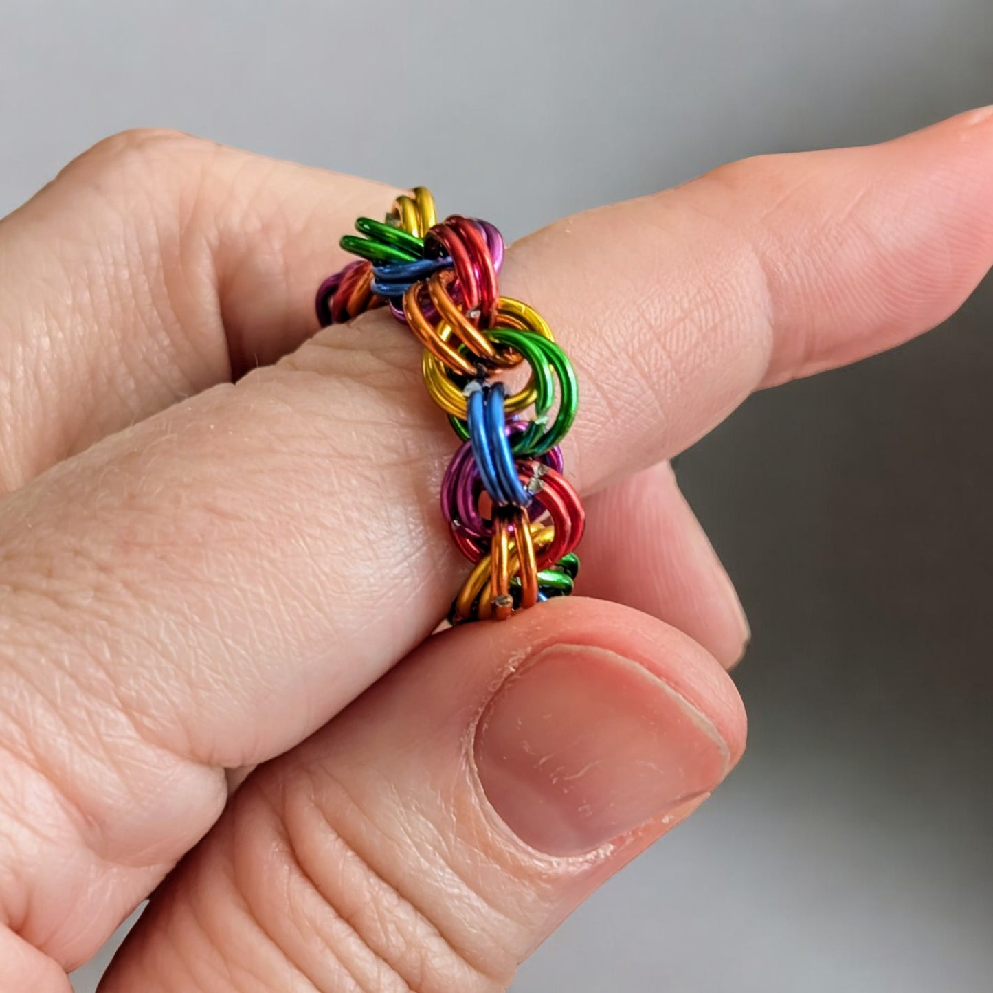 Chainmail Fidget Ring - Handmade