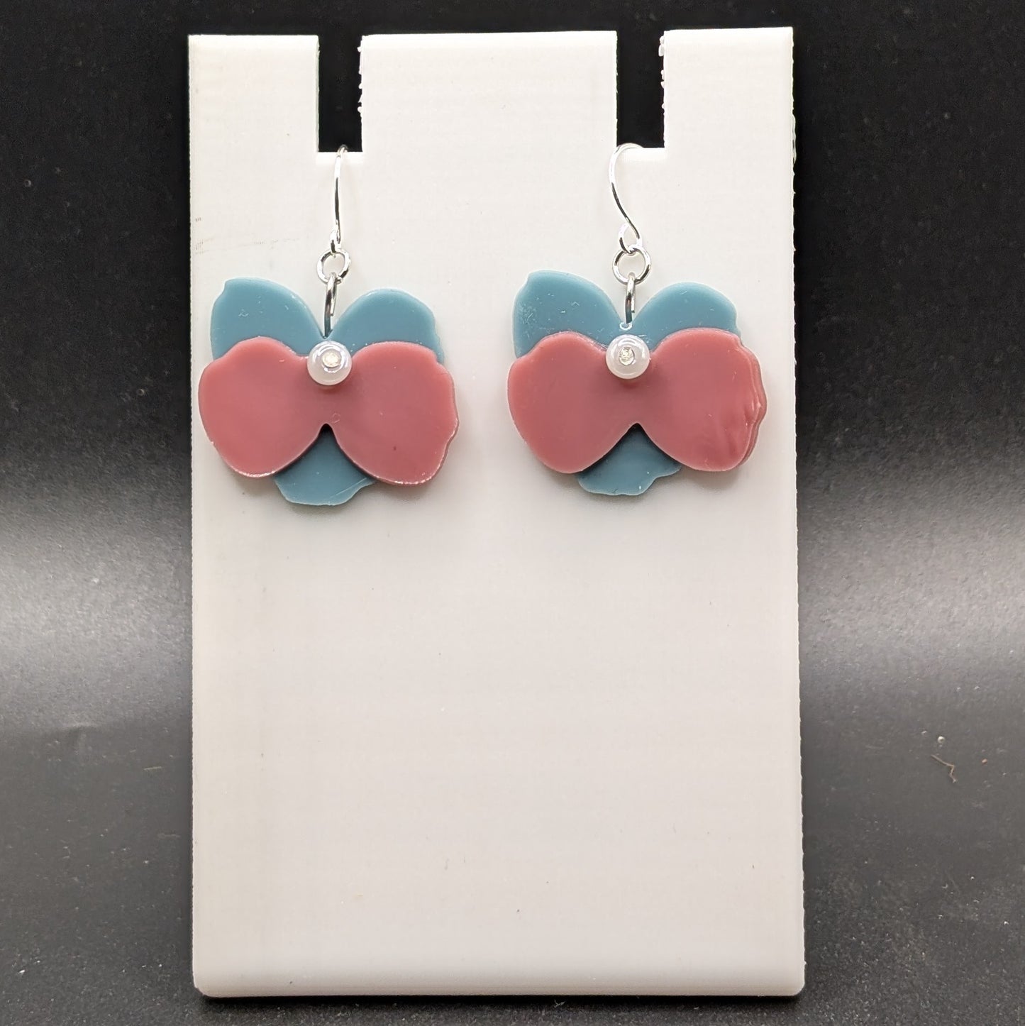 Flower Earrings - subtle trans colors