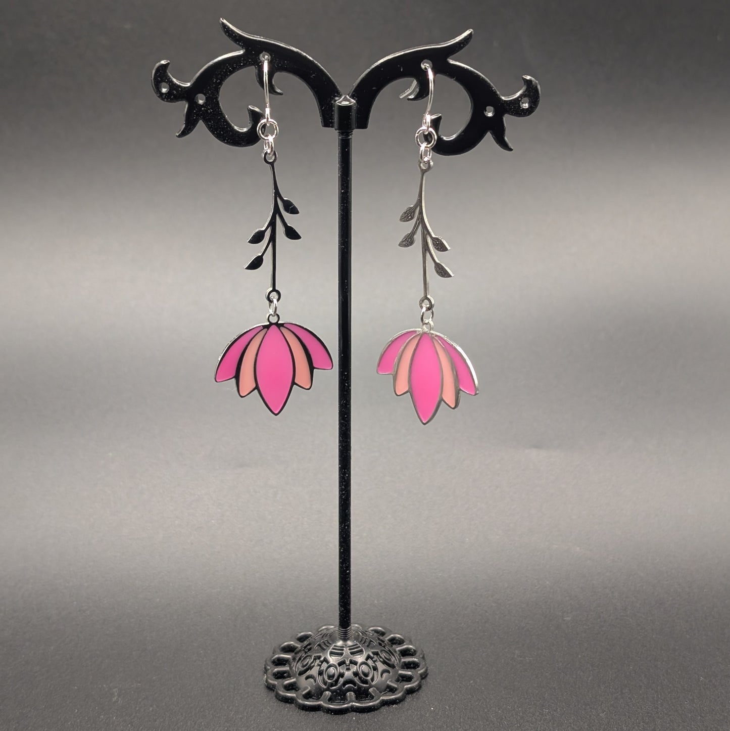 Lotus Drop Earrings