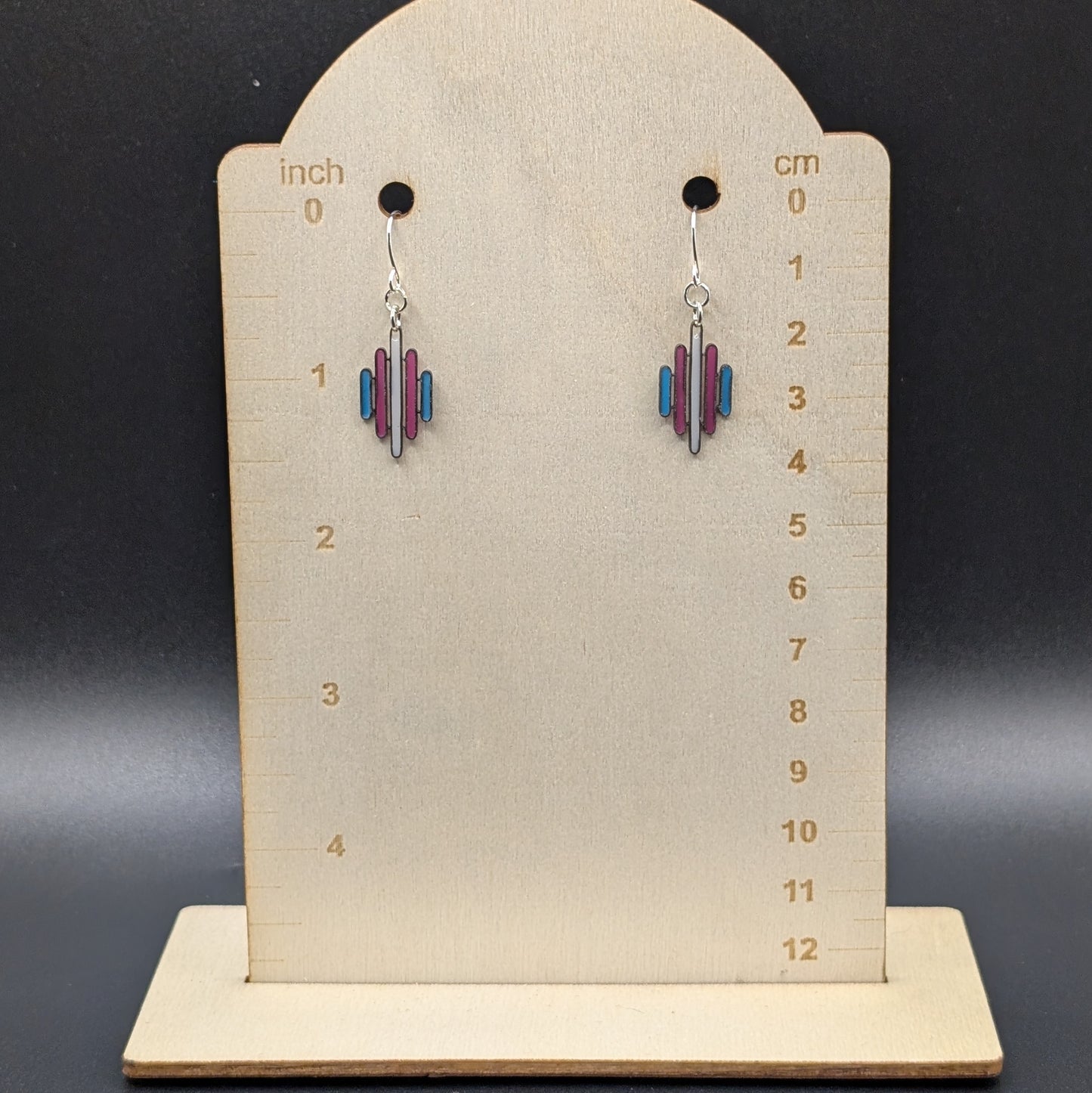 Trans Abstract Earrings