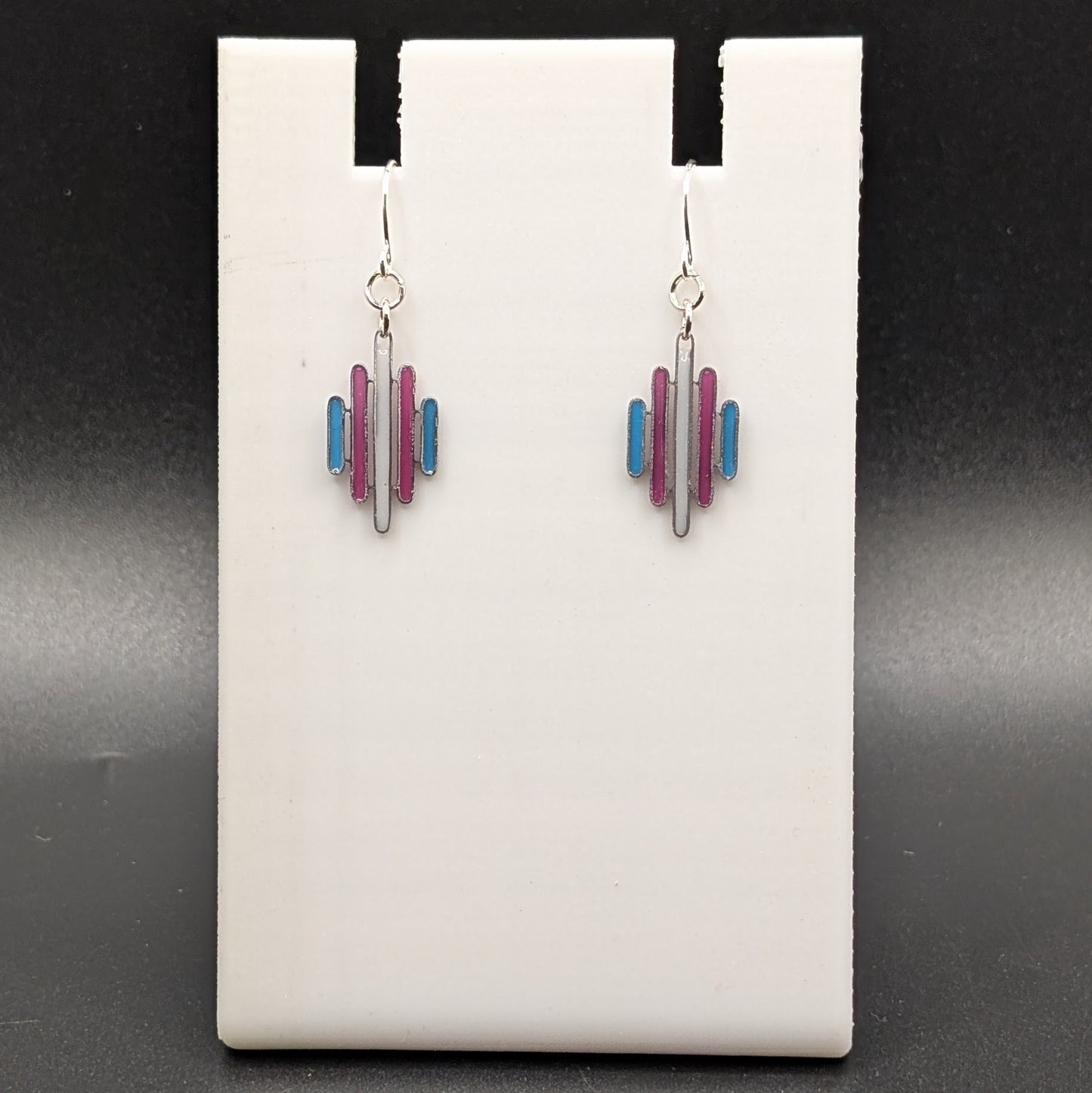 Trans Abstract Earrings