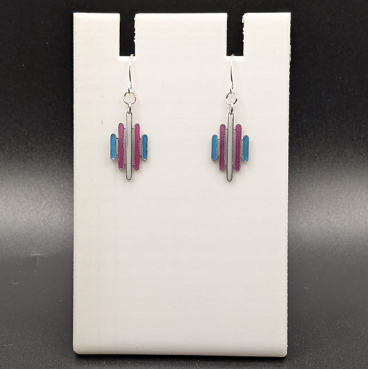 Trans Abstract Earrings