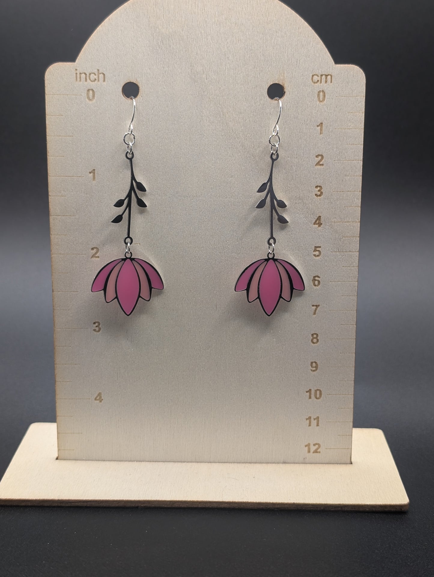 Lotus Drop Earrings