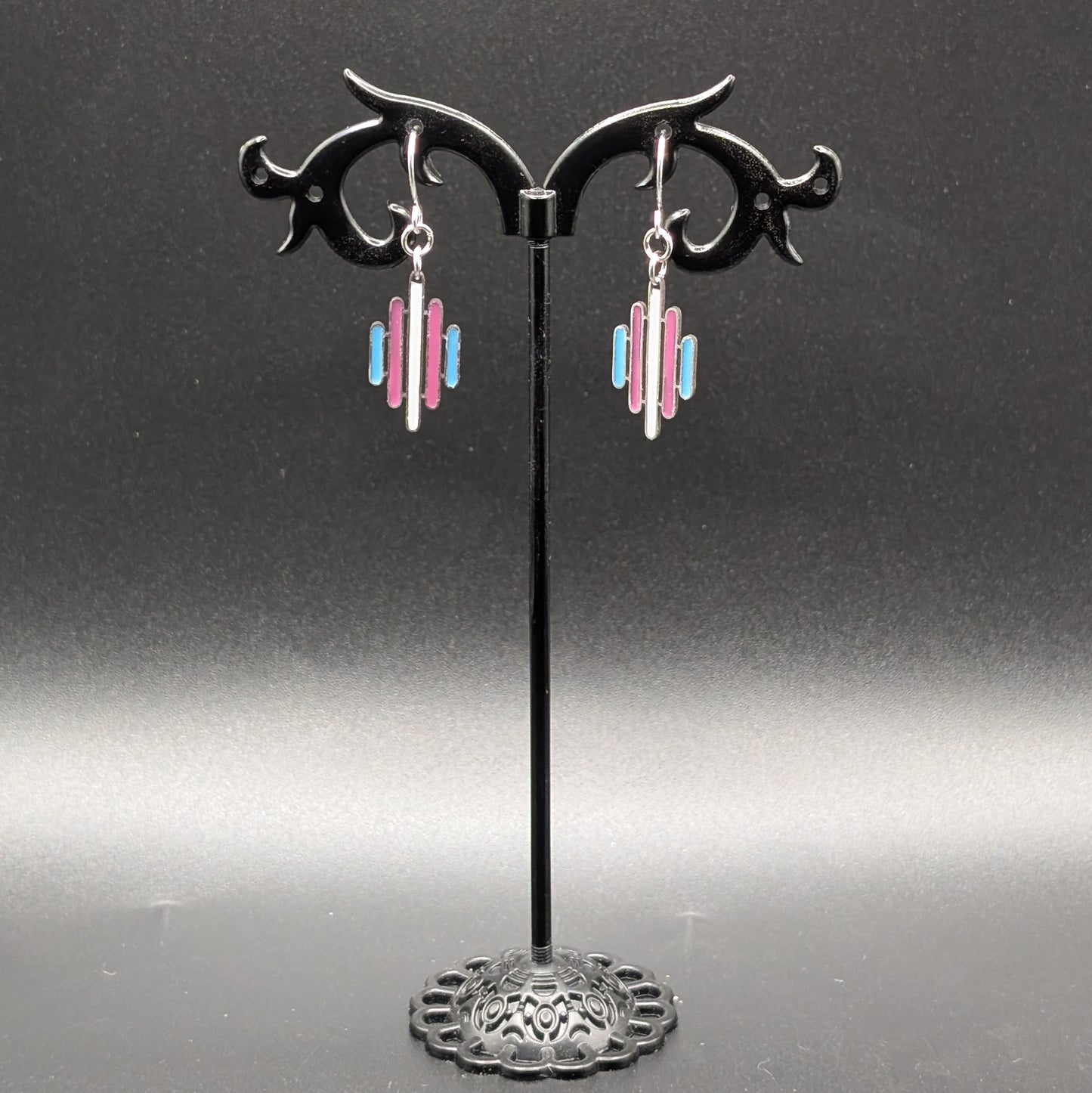 Trans Abstract Earrings