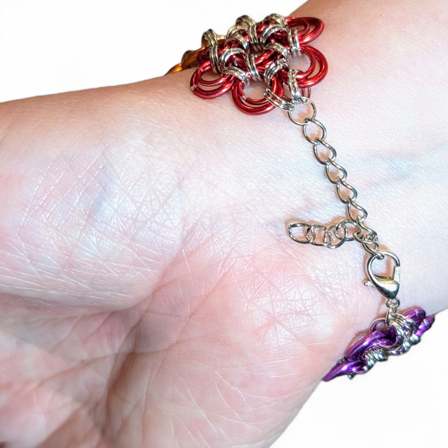 Japanese Flower Chainmail bracelet