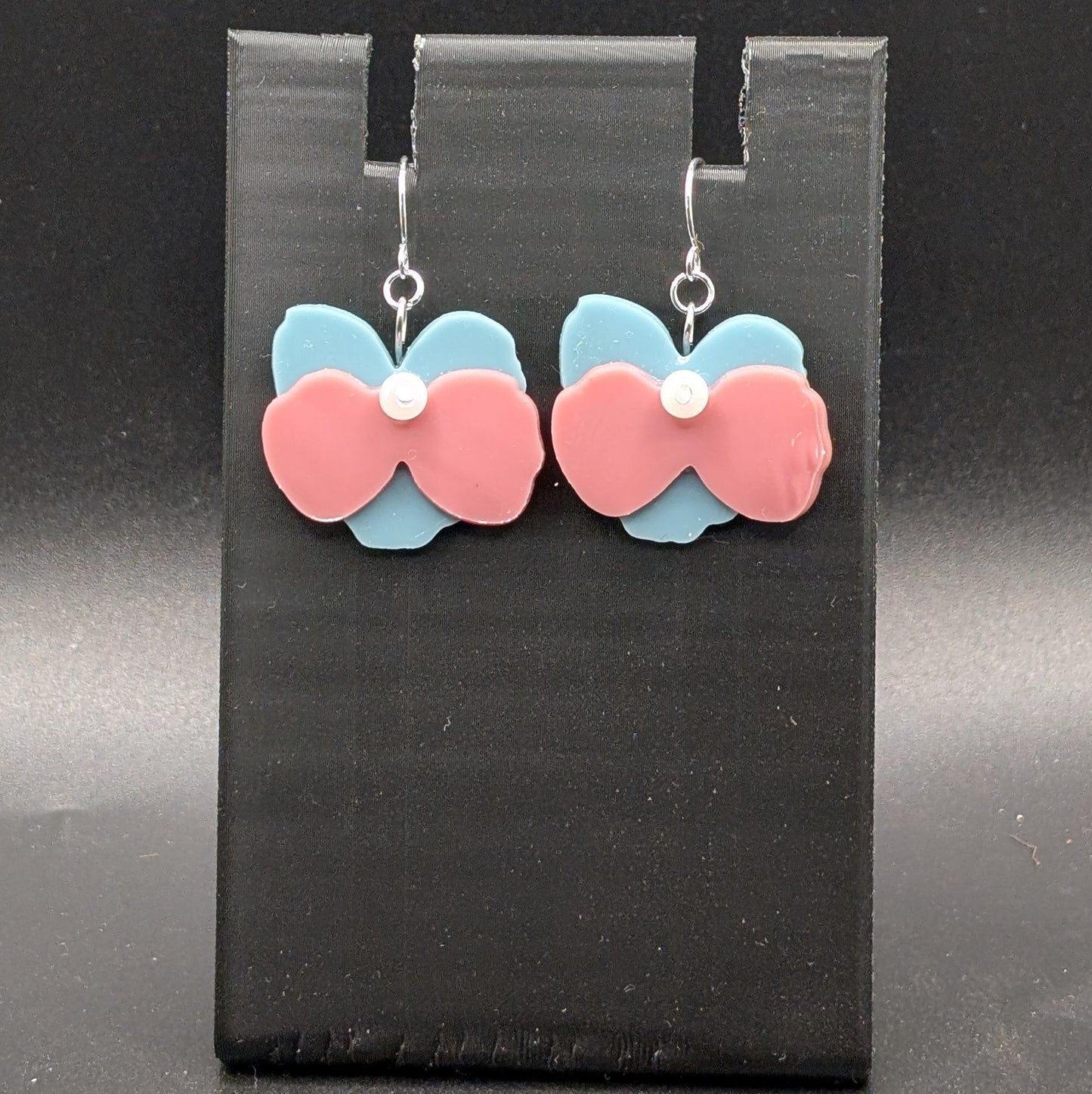 Flower Earrings - subtle trans colors