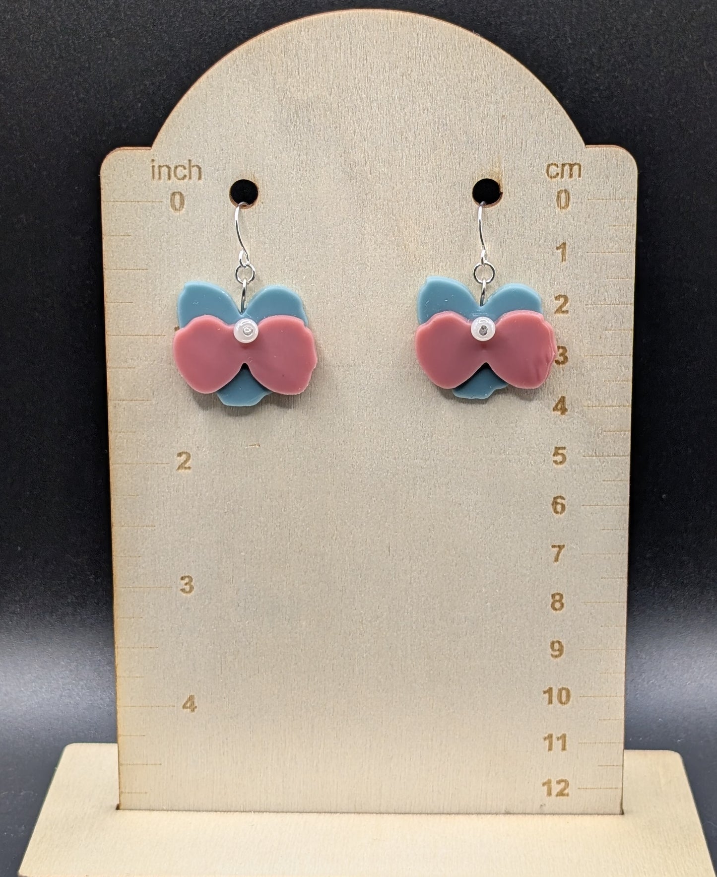 Flower Earrings - subtle trans colors