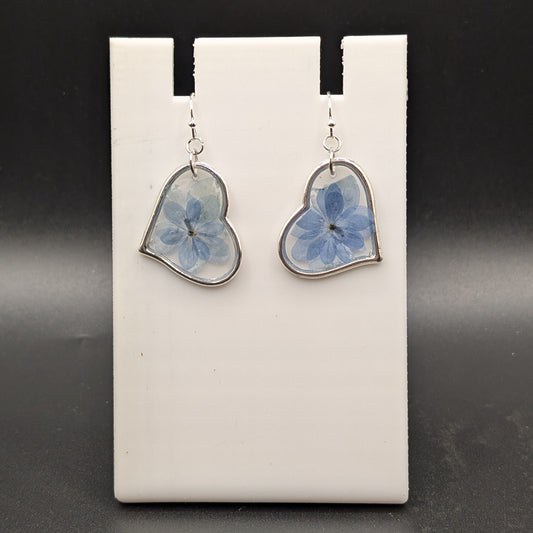 Forget-me-not Heart Earrings